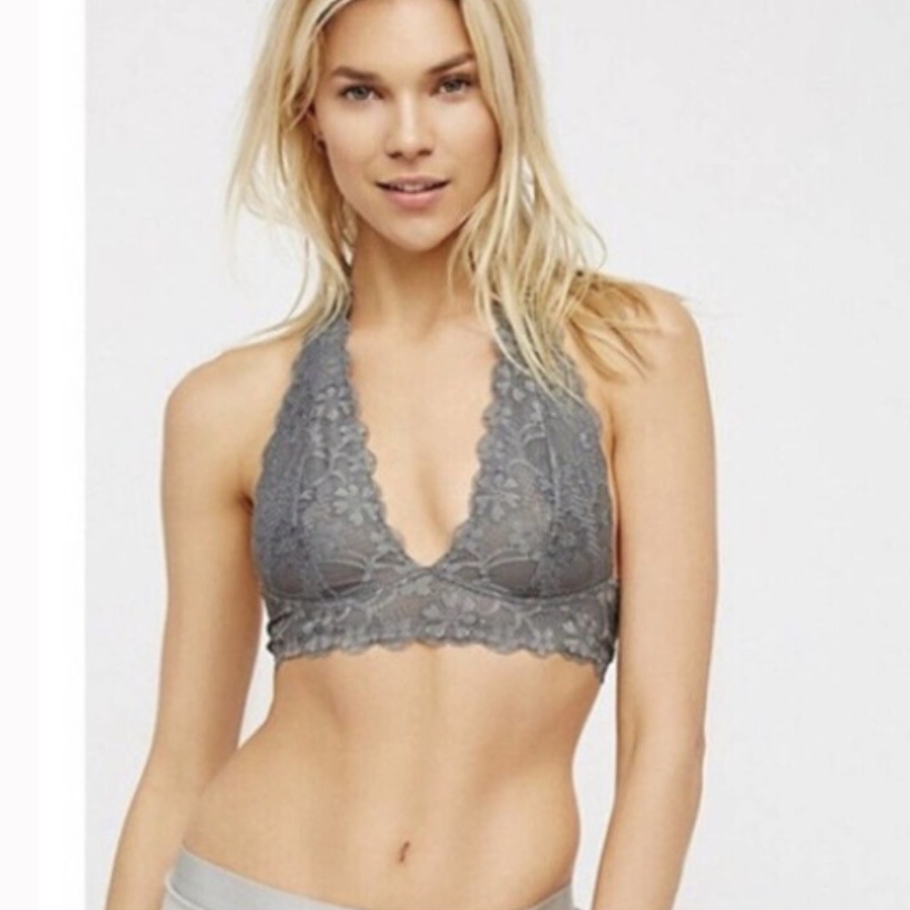 Free People Intimately Grey Lace Bralette